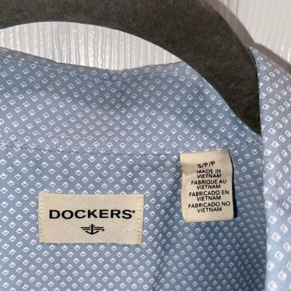 Dockers Men’s Long Sleeve Casual/Dress Shirt - Size Small, Blue - Picture 2 of 6